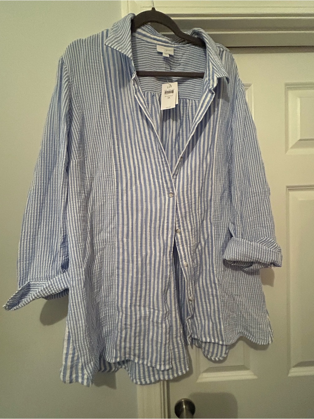 NWT JJill COTTON-GAUZE A-LINE TUNIC